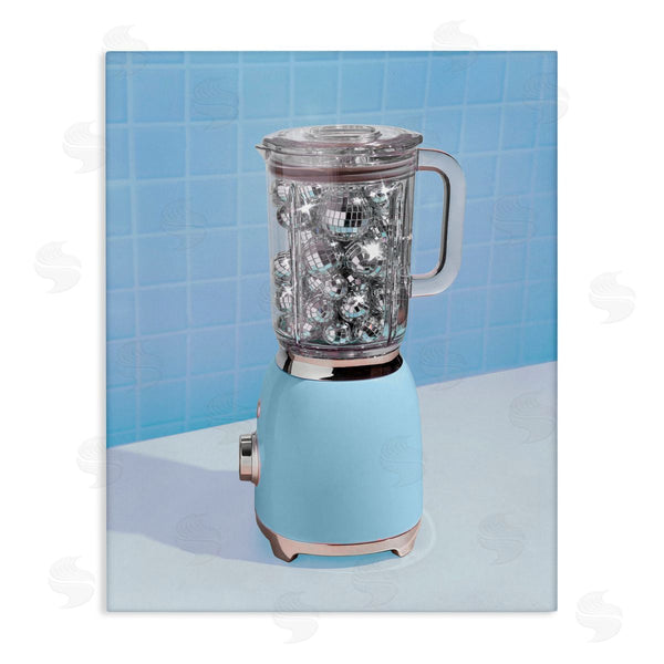 stupell industries LISH Creative | Blue Retro Disco Blender Wall Art