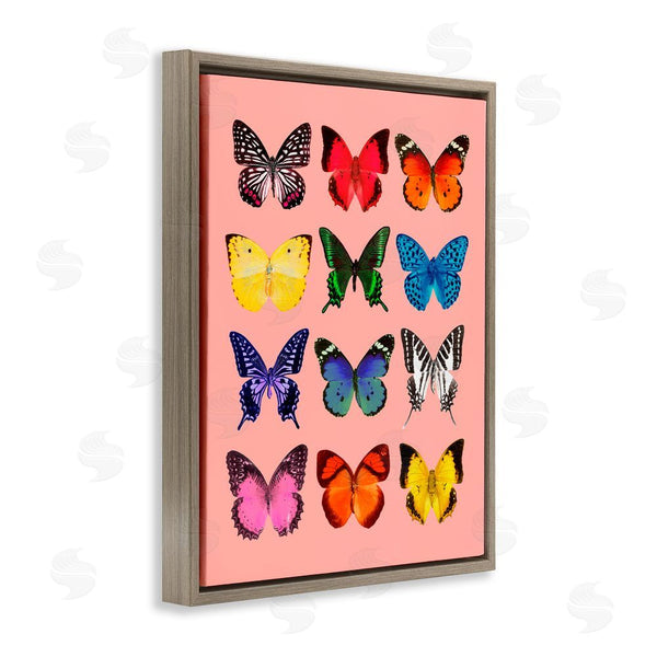 Stupell Industries LISH Creative | Butterfly Species On Pink Wall Art