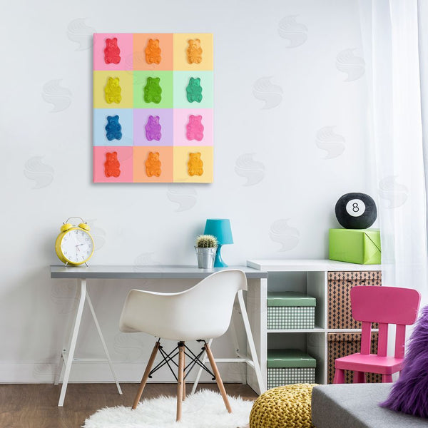 Stupell Industries LISH Creative | Candy Bears Rainbow Wall Art