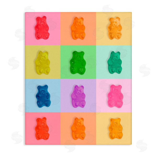 stupell industries LISH Creative | Candy Bears Rainbow Wall Art