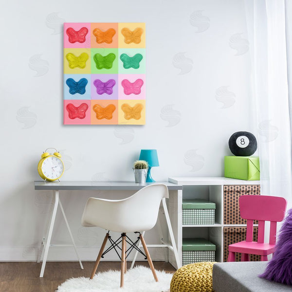 Stupell Industries LISH Creative | Candy Butterfly Rainbow Wall Art
