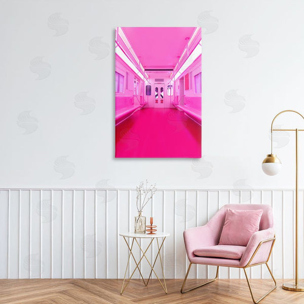 Stupell Industries LISH Creative | Futuristic Pink Tone Subway Wall Art