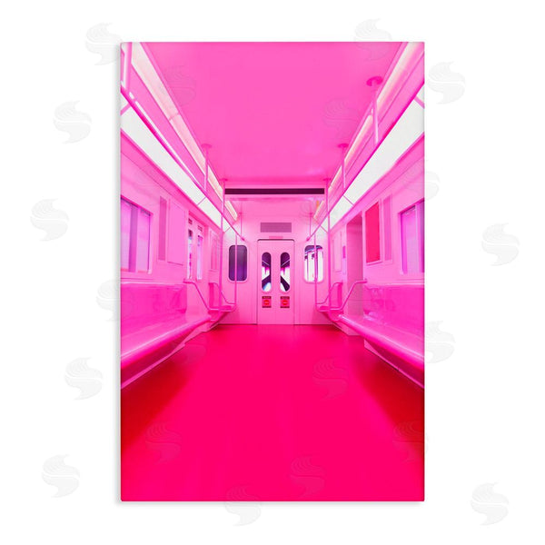 stupell industries LISH Creative | Futuristic Pink Tone Subway Wall Art