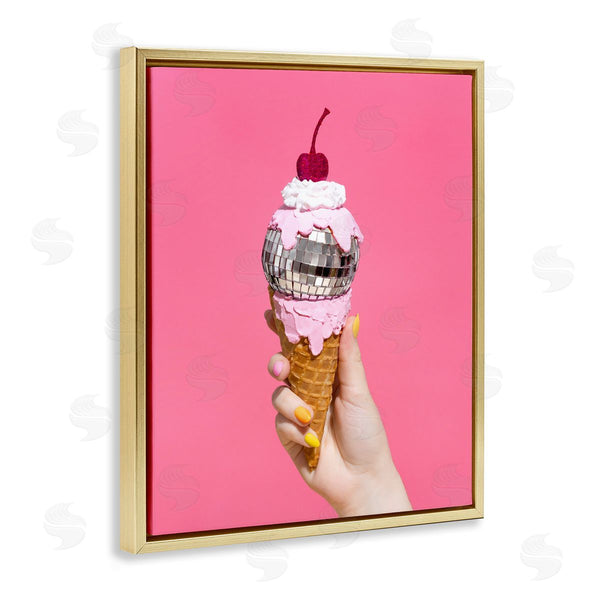 Stupell Industries LISH Creative | Glam Disco Ice Cream
