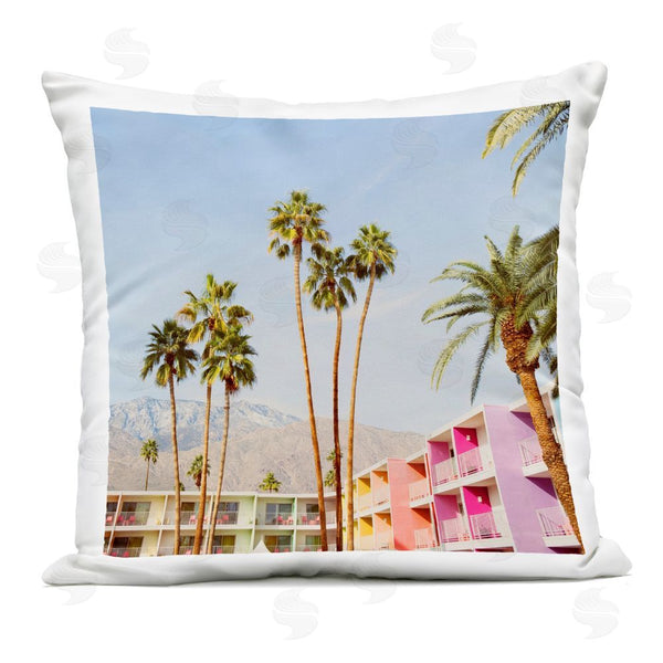 Stupell Industries LISH Creative | Looming Palms Over Resort Printed Throw Pillow