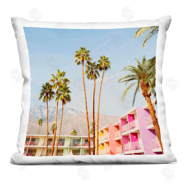 stupell industries LISH Creative | Looming Palms over Resort Printed Throw Pillow