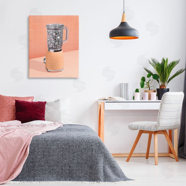 Stupell Industries LISH Creative | Orange Retro Disco Blender Wall Art