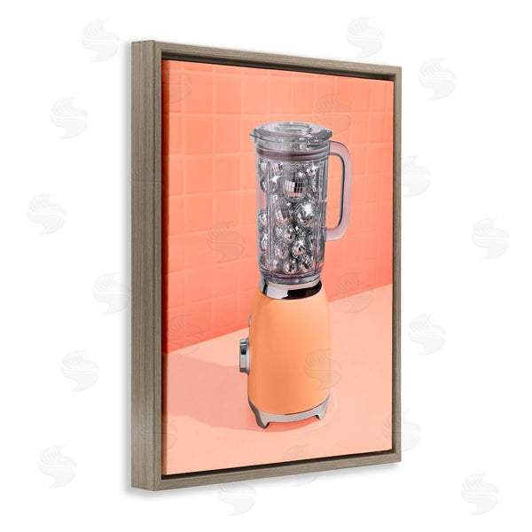 Stupell Industries LISH Creative | Orange Retro Disco Blender Wall Art