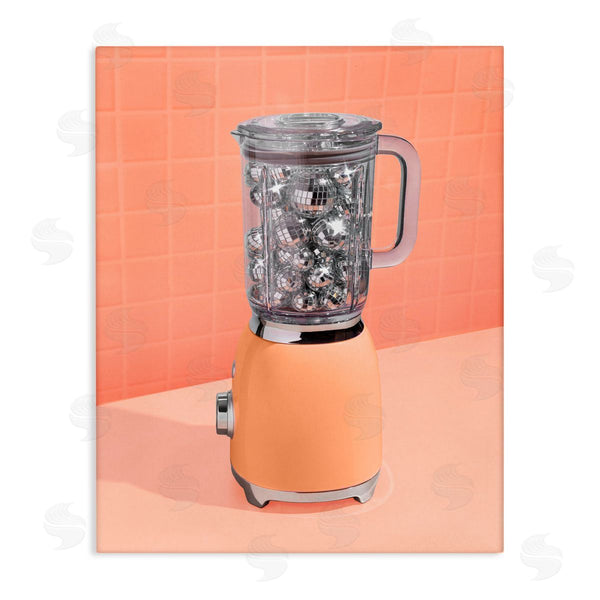 stupell industries LISH Creative | Orange Retro Disco Blender Wall Art