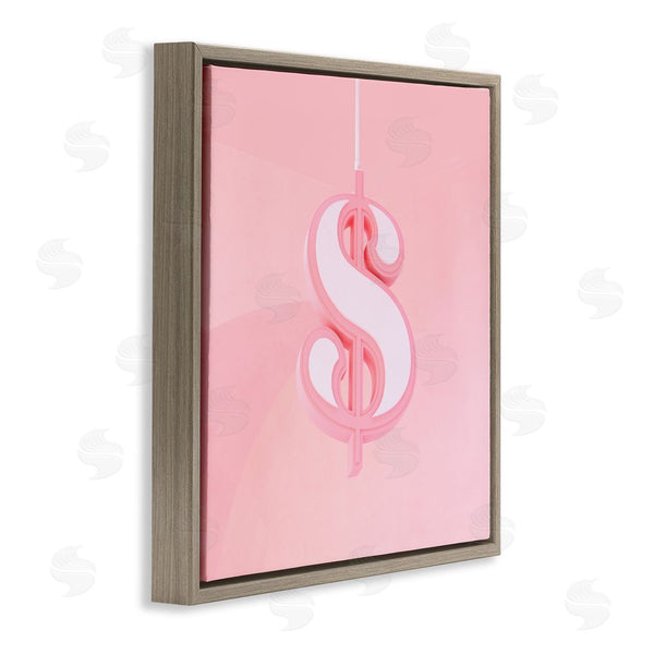 Stupell Industries LISH Creative | Pink Pastel Dollar Sign Wall Art