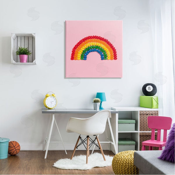 Stupell Industries LISH Creative | Rainbow Shaped Candies Wall Art