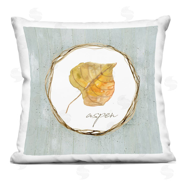 stupell industries Livi and Finn | Autumn Memories Aspen Leaf Printed Throw Pillow