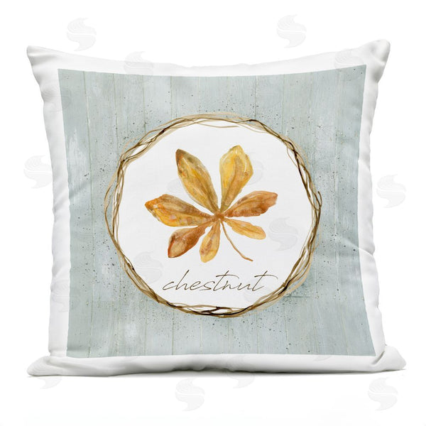 Stupell Industries Livi And Finn | Autumn Memories Chestnut Leaf Printed Throw Pillow