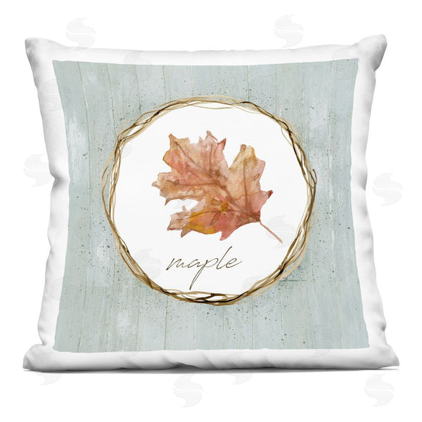 stupell industries Livi and Finn | Autumn Memories Maple Leaf Printed Throw Pillow