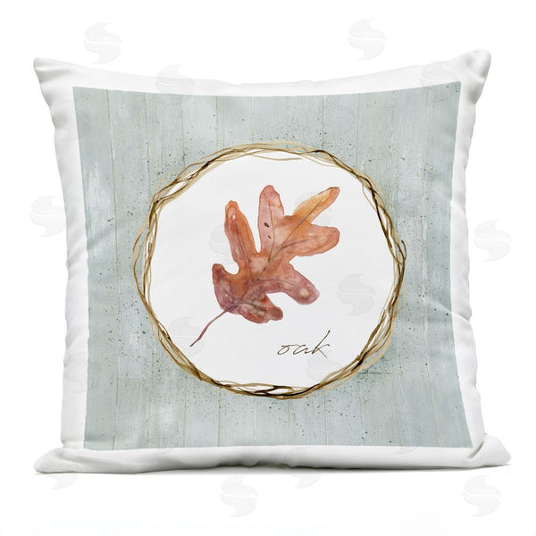 Stupell Industries Livi And Finn | Autumn Memories Oak Leaf Printed Throw Pillow