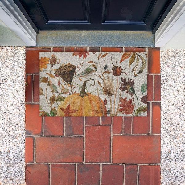 Stupell Industries Livi And Finn | Harvest Home Sketchbook Faux Sisal Door Mat