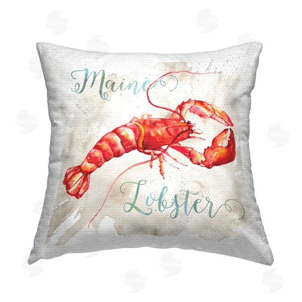 Stupell Industries Livi And Finn | Modern Maine Lobster Printed Throw Pillow