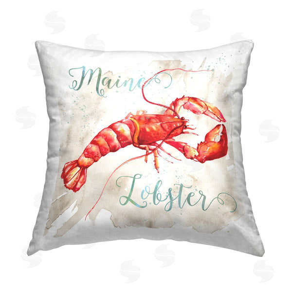 stupell industries Livi and Finn | Modern Maine Lobster Printed Throw Pillow