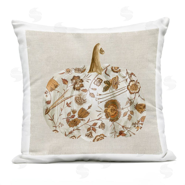 Stupell Industries Livi And Finn | Vintage Foliage Pumpkin Printed Throw Pillow