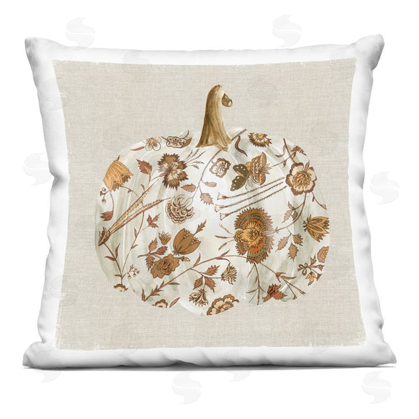 stupell industries Livi and Finn | Vintage Foliage Pumpkin Printed Throw Pillow