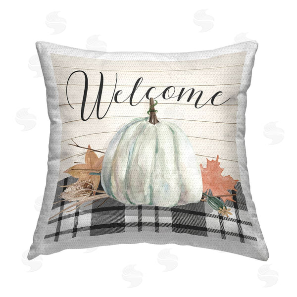 Stupell Industries Livi And Finn | Welcome Fall Botanicals Printed Throw Pillow