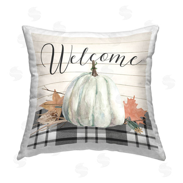 stupell industries Livi and Finn | Welcome Fall Botanicals Printed Throw Pillow