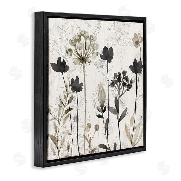 Stupell Industries Livi Finn | Abstract Overlapping Flower Sprigs