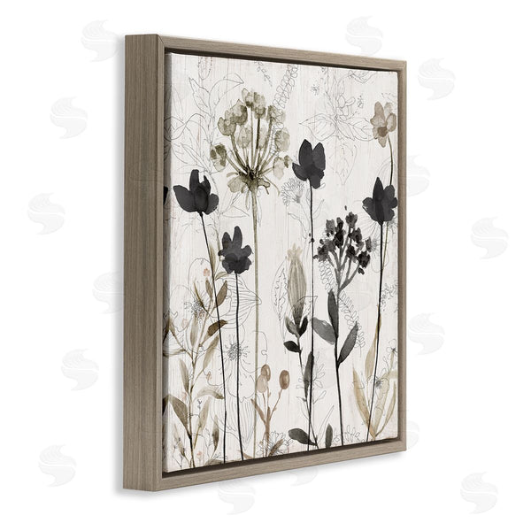 Stupell Industries Livi Finn | Abstract Overlapping Flower Sprigs