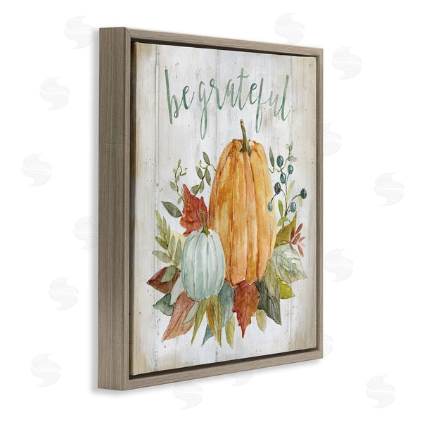 Stupell Industries Livi Finn | Be Grateful Autumnal Botanicals Wall Art