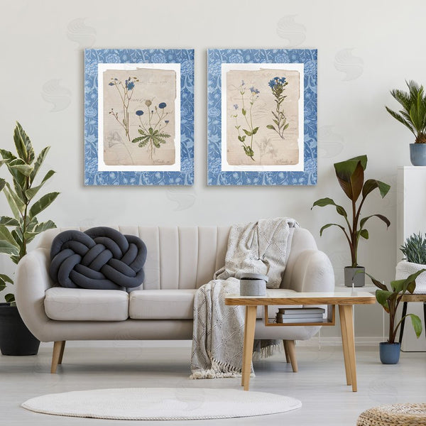 Stupell Industries Livi Finn | Blue Botanical Herbs Wall Art