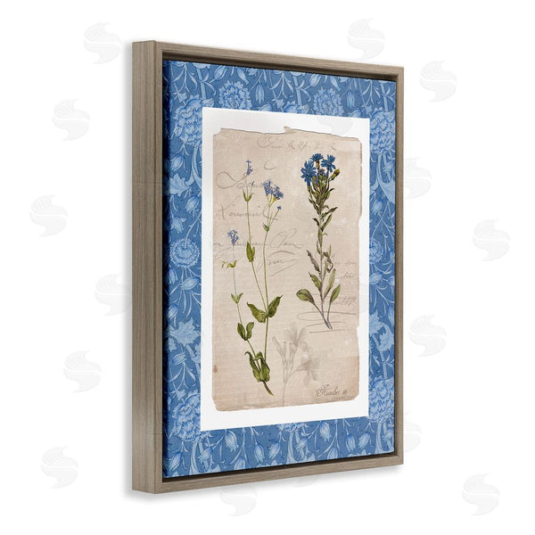 Stupell Industries Livi Finn | Blue Vintage Botanicals Wall Art