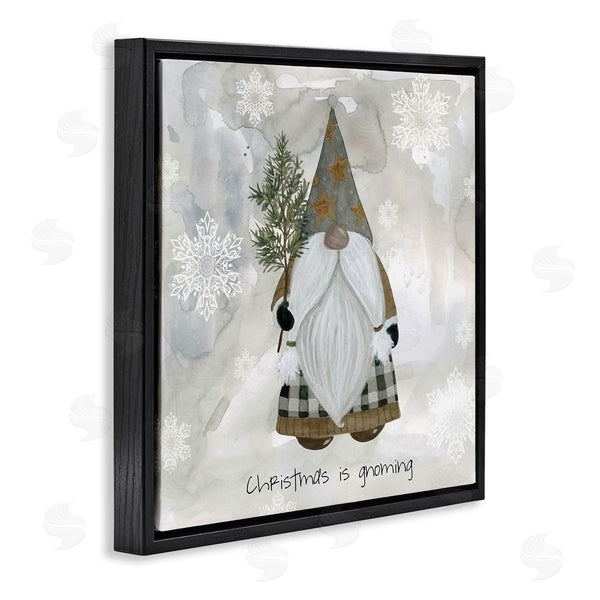 Stupell Industries Livi Finn | Christmas Is Gnoming Holiday Pattern Wall Art