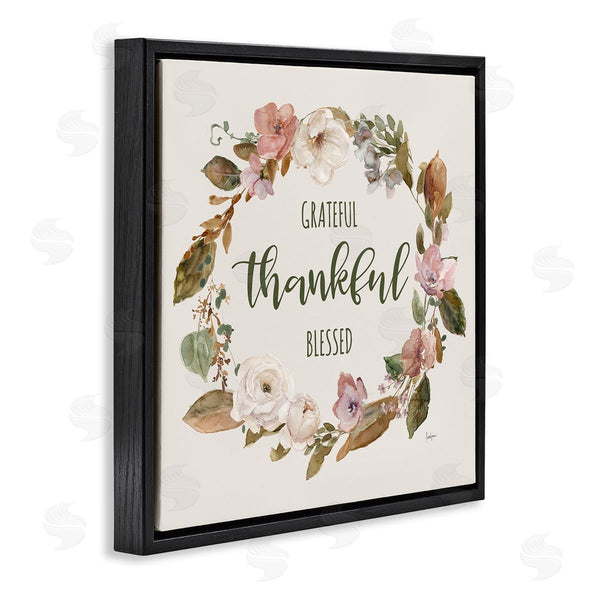 Stupell Industries Livi Finn | Elegant Gratitude Wreath