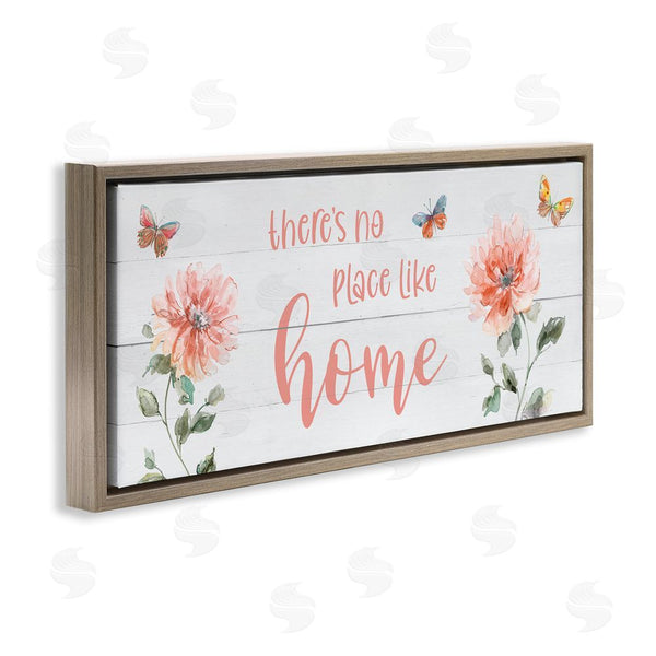 Stupell Industries Livi Finn | Floral Pink Home Phrase Wall Art