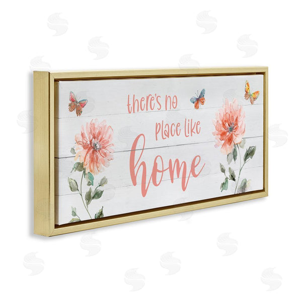 Stupell Industries Livi Finn | Floral Pink Home Phrase Wall Art