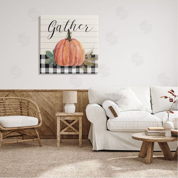 Stupell Industries Livi Finn | Gather Seasonal Botanical Pumpkin Wall Art