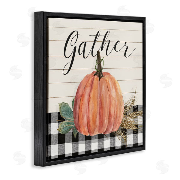 Stupell Industries Livi Finn | Gather Seasonal Botanical Pumpkin Wall Art