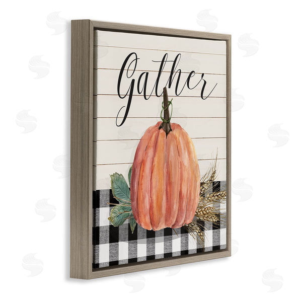 Stupell Industries Livi Finn | Gather Seasonal Botanical Pumpkin Wall Art