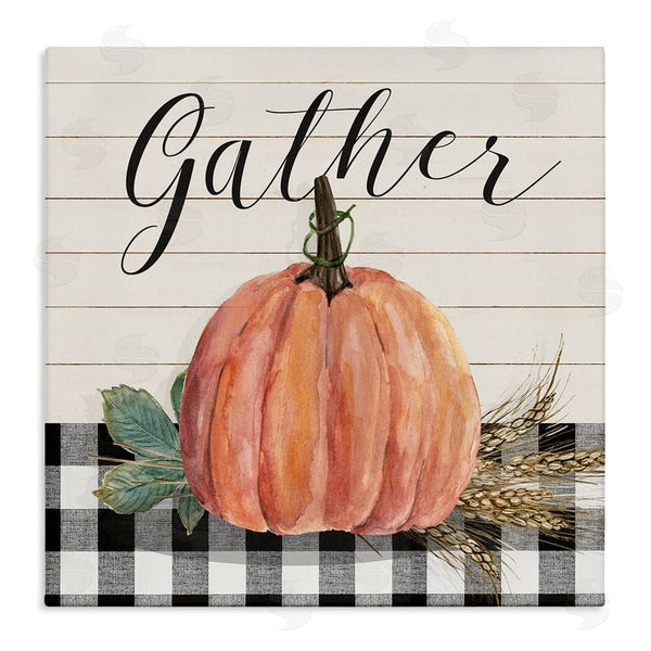 stupell industries Livi Finn | Gather Seasonal Botanical Pumpkin Wall Art