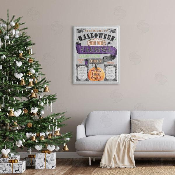 Stupell Industries Livi Finn | Halloween Fright Night Carnival Sign Wall Art