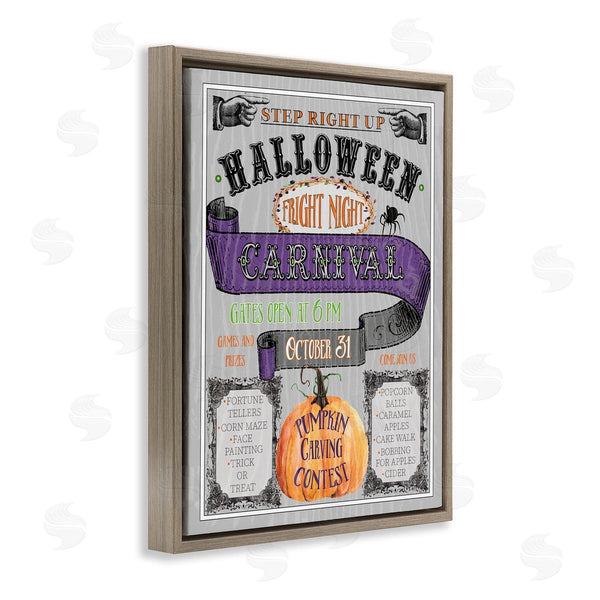 Stupell Industries Livi Finn | Halloween Fright Night Carnival Sign Wall Art