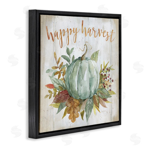 Stupell Industries Livi Finn | Happy Harvest Seasonal Pumpkin Wall Art