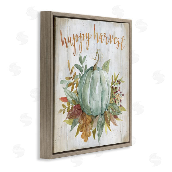 Stupell Industries Livi Finn | Happy Harvest Seasonal Pumpkin Wall Art