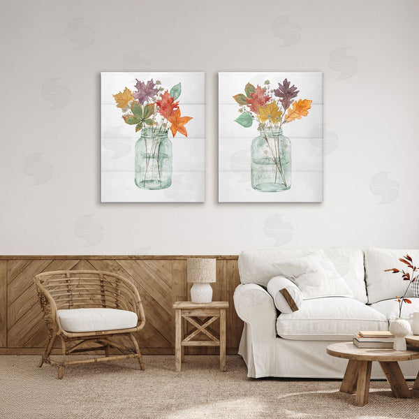 Stupell Industries Livi Finn | Harvest Home Leaf Vases Wall Art