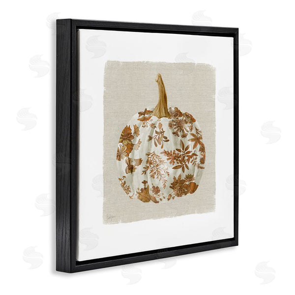 Stupell Industries Livi Finn | Harvest Pumpkin With Floral Pattern Wall Art