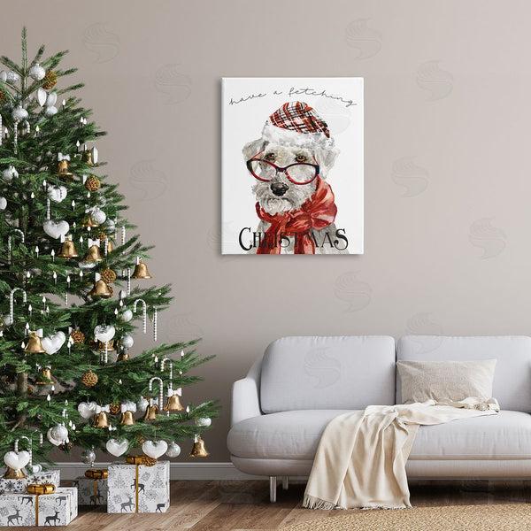 Stupell Industries Livi Finn | Have A Fetching Christmas Dog Wall Art