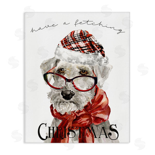 stupell industries Livi Finn | Have a Fetching Christmas Dog Wall Art