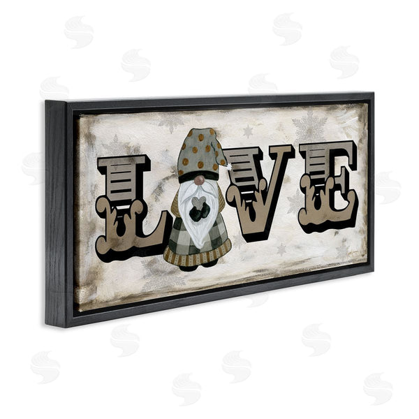 Stupell Industries Livi Finn | Holiday Patterned Love Gnome Wall Art