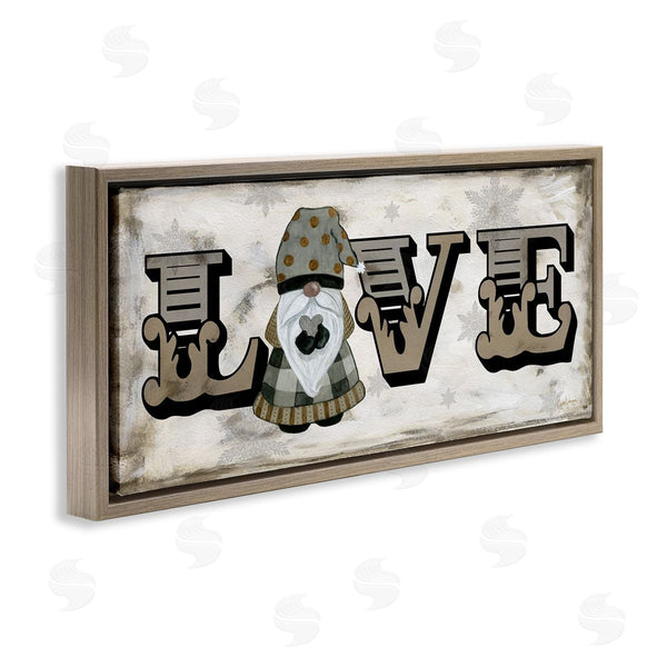 Stupell Industries Livi Finn | Holiday Patterned Love Gnome Wall Art