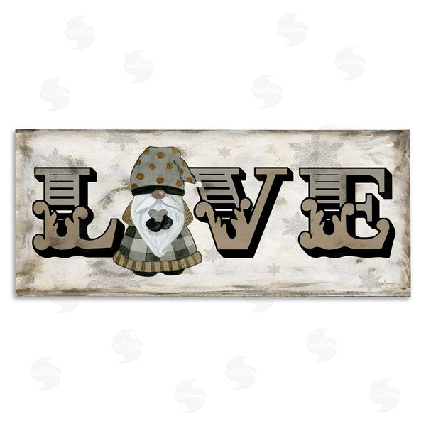 stupell industries Livi Finn | Holiday Patterned Love Gnome Wall Art